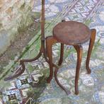 Vintage houten kruk, plantenstaander Art Deco stijl, Ophalen of Verzenden