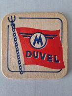 Oud  bierviltje Duvel moortgat rode vlag, Duvel, Ophalen of Verzenden