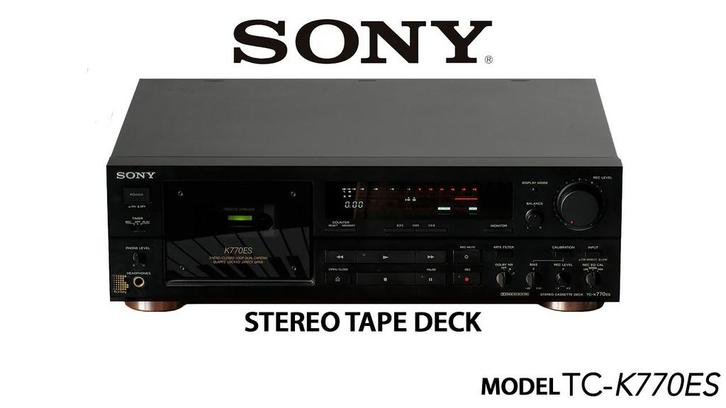 SONY K770ES (NIEUWSTAAT!), Audio, Tv en Foto, Cassettedecks, Enkel, Sony, Tiptoetsen, High speed dubbing, Tape counter, Ophalen