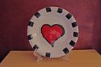 Decoratief bord sierbord met hart op met houder, Maison & Meubles, Accessoires pour la Maison | Décorations murale, Enlèvement ou Envoi