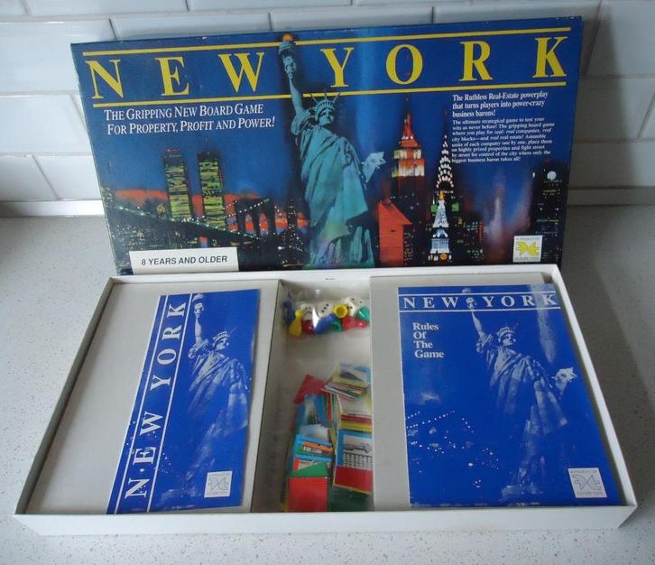 Vintage zeldzaam spel  "New York" van Future Toys in prima, Hobby en Vrije tijd, Gezelschapsspellen | Bordspellen, Zo goed als nieuw