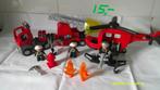 Duplo brandweer set en vuiliswagen., Ophalen of Verzenden, Gebruikt, Complete set, Duplo