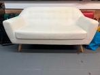 Witte zetel, Huis en Inrichting, Ophalen, Gebruikt, Driepersoons, Rechte bank