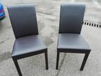 Twee bruine stoelen, Twee, Modern, Gebruikt, Bruin