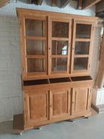 Showroommodel Teak Buffetkast 160 cm, Huis en Inrichting, Kasten | Buffetkasten, Ophalen, Met deur(en), 200 cm of meer, Glas