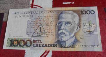  billet de banque Brésil - 1.000 cruzados  