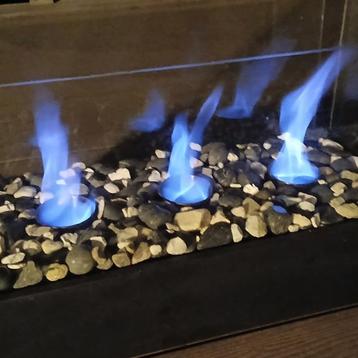 Sfeerhaard met glaswand – moderne tafelhaard (Antwerpen) beschikbaar voor biedingen