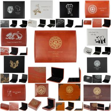 Prachtige luxe muntenboxen voor verschillende muntenseries, Envoi