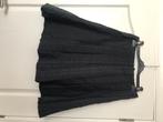 Zwarte rok met fijne strepen in goede staat Medium, Noir, Taille 38/40 (M), Porté, Envoi