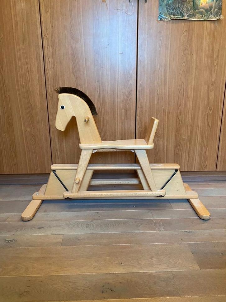 Houten schommelpaard van Geuther, Kinderen en Baby's, Speelgoed | Hobbelfiguren, Zo goed als nieuw, Ophalen