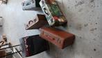 4 oude reiskoffers 1950+ trolley, Antiek en Kunst, Ophalen