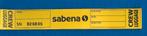 Sabena Label Crew Luggage #02, Verzamelen, Ophalen of Verzenden, Nieuw