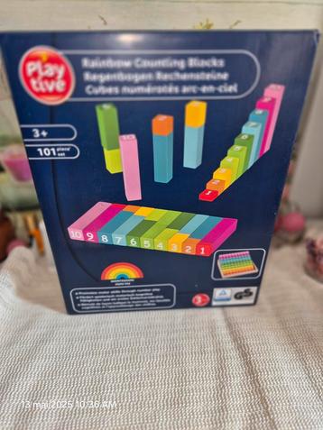 Playtive regenboog genummerde kubussen montessori stijl nege beschikbaar voor biedingen