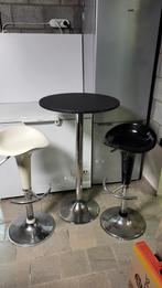 Barkrukken  met tafel, Huis en Inrichting, Barkrukken, Ophalen, Gebruikt