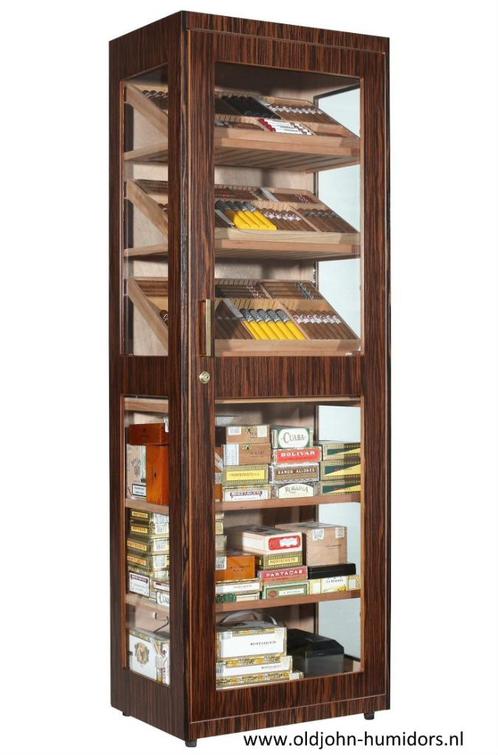 H194 ADORINI CAPRI DELUXE HUMIDOR EBBENHOUT ELCTR BEVOCHTE, Verzamelen, Rookartikelen, Aanstekers en Luciferdoosjes, Nieuw, Tabaksdoos of Verpakking