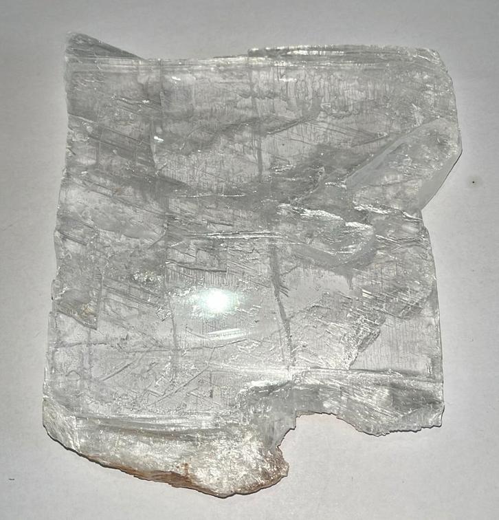 Mariaglas - 360gram zwaar - 125mm x 135mm x 11mm, Verzamelen, Mineralen en Fossielen, Mineraal, Ophalen of Verzenden