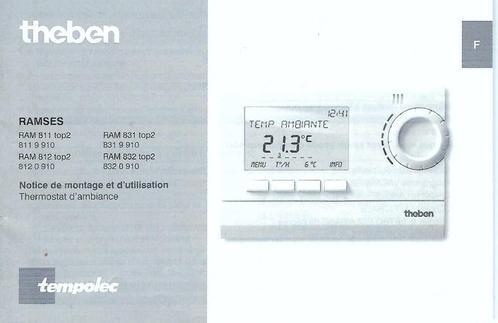 THERMOSTAT THEBEN RAM 811 TOP 2, Bricolage & Construction, Thermostats, Comme neuf, Thermostat intelligent, Enlèvement