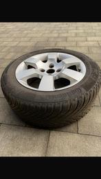 Winterbanden plus aluminium velgen, Peugeot maar 215/55r16, Auto-onderdelen, Banden en Velgen, Ophalen, 16 inch, Banden en Velgen