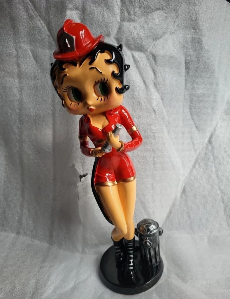 Betty Boop brandweerman 32cm, Ophalen of Verzenden, Zo goed als nieuw
