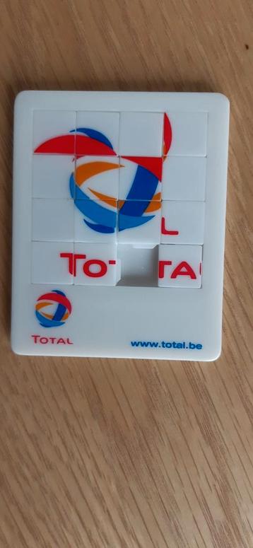 TOTAL schuifpuzzel logo 4x4 vakjes =8x6,5cm beschikbaar voor biedingen