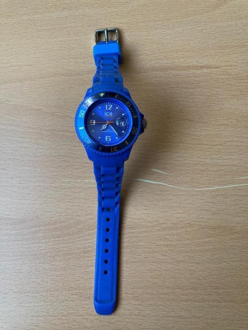 Icewatch donkerblauw, Handtassen en Accessoires, Kindersieraden, Zo goed als nieuw, Horloge, Blauw, Ophalen of Verzenden