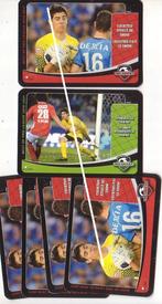 Megakicks / Thibaut Courtois / 2 cards + 4 dubbel, Verzamelen, Zo goed als nieuw, Poster, Plaatje of Sticker, Verzenden