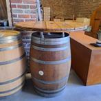 Statafel eiken wijnvat 225L, Tuin en Terras, Gebruikt, 150 liter of meer, Hout, Ophalen