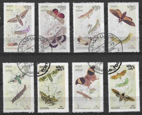 Oman  - Yvert ZNcin - Reeks met verschillende vlinders (ST), Postzegels en Munten, Postzegels | Azië, Gestempeld, Verzenden
