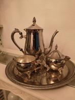Service à café en métal argenté., Antiquités & Art, Antiquités | Argent & Or, Argent, Enlèvement ou Envoi