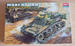 M3 A1 stuart light tank, Hobby en Vrije tijd, Modelbouw | Auto's en Voertuigen, Ophalen of Verzenden, Zo goed als nieuw, Tank