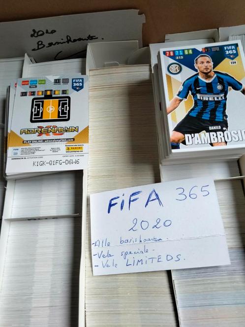 Panini adrenalyn FIFA 365 - 2020: DUBBELE KAARTJES, Verzamelen, Stickers, Zo goed als nieuw, Ophalen of Verzenden