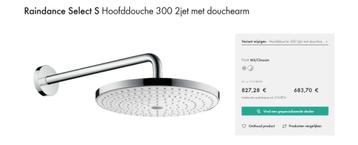Hansgrohe Raindance Chrome - Regendouche inbouw -20% beschikbaar voor biedingen