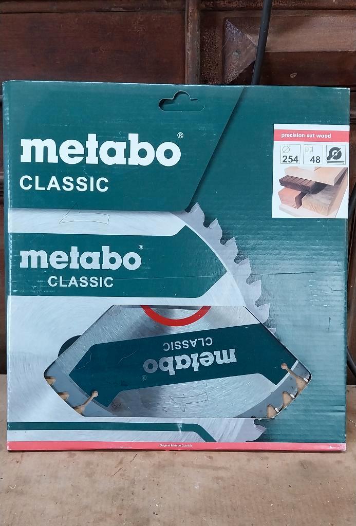 zaagblad afkortzaag 'Metabo classic 254' precision cut wood, Doe-het-zelf en Bouw, Gereedschap | Zaagmachines, Nieuw, Afkortzaag