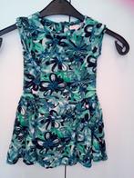 Zomerjurk met groenblauwe bloemen, maat 92, Ophalen of Verzenden, Zo goed als nieuw, Meisje