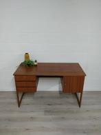Vintage mid century bureau teak, Huis en Inrichting, Bureaus, Ophalen, Zo goed als nieuw, Bureau