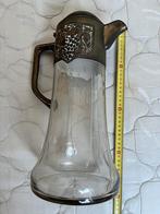 Ancienne carafe en cristal et argent, Antiquités & Art, Antiquités | Verre & Cristal