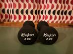 Kaytan Fitness halters gewichten 2 x 2kg, Sport en Fitness, Ophalen, Nieuw, Rug, Halterset