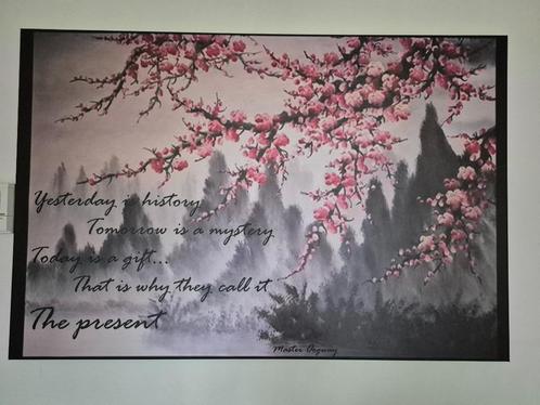 Canvas, Huis en Inrichting, Woonaccessoires | Schilderijen, Tekeningen en Foto's, Zo goed als nieuw, Print, 75 cm of meer, 100 tot 125 cm