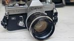 Canon FT QL with FL 50 mm 1:4. 1966 mint condition., Audio, Tv en Foto, Fotocamera's Analoog, Ophalen of Verzenden, Zo goed als nieuw