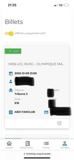 Ticket union - Marseille tribune 3 (laterale), Tickets en Kaartjes, Sport | Voetbal, Overige typen, Eén persoon, December