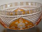 Pools Kristal *JULIA* Bowl in Mint Condition / kleur amber, Antiek en Kunst, Antiek | Glaswerk en Kristal, Ophalen of Verzenden