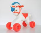 Vintage speelgoedpaard op wielen, Verzamelen, Speelgoed, Ophalen of Verzenden, Gebruikt