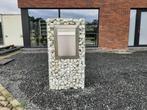 Nieuwe steenkorven / stenen brievenbus incl verzending Belg, Tuin en Terras, Brievenbussen, Verzenden, Nieuw, Inox