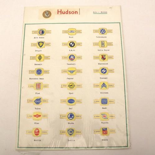 Lot sigarenbanden reeksen op vellen, Verzamelen, Rookartikelen, Aanstekers en Luciferdoosjes, Zo goed als nieuw, Sigarenbandjes