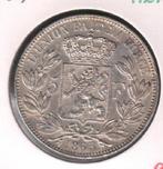 11215 * LEOPOLD I * 5 frank 1865 * Pr, Postzegels en Munten, Zilver, Verzenden