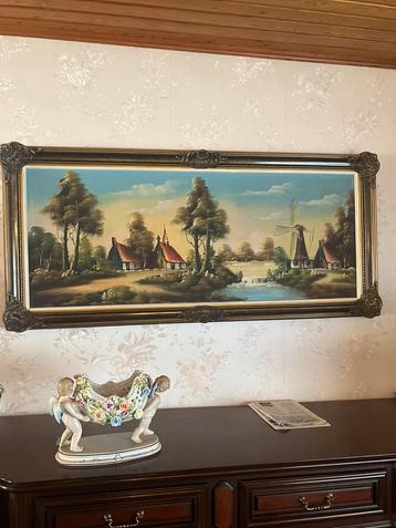 Groot landschap schilderij, Enlèvement