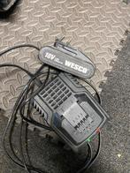 WESCO 18v oplader en batterij, Gebruikt, Boormachine