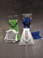 Médaille variée de Lokeren/Strombeek Bever/Bruxelles/Gand, Timbres & Monnaies, Pièces & Médailles, Autres matériaux, Enlèvement ou Envoi