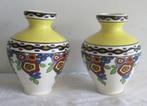 deux vases en céramique art déco Boch modèle Tango 141, Antiquités & Art, Envoi