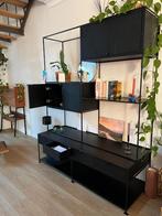 Retro Wandkast Florentin, Ophalen, Eikenhout, Met plank(en)